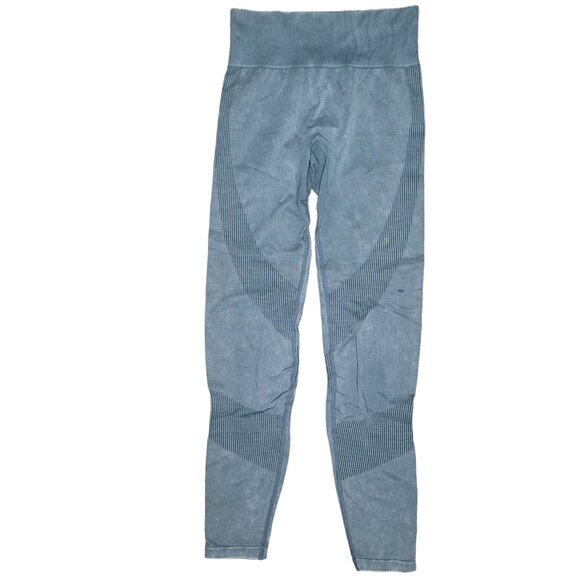 Victoria's Secret Pink Seamless Leggings XS Blue green workout gym yoga bottoms - Picture 7 of 8